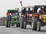 Farmers hold tractor rally at Delhi borders