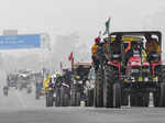 Farmers hold tractor rally at Delhi borders