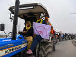 Farmers hold tractor rally at Delhi borders