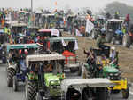 Farmers hold tractor rally at Delhi borders