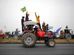 Farmers hold tractor rally at Delhi borders