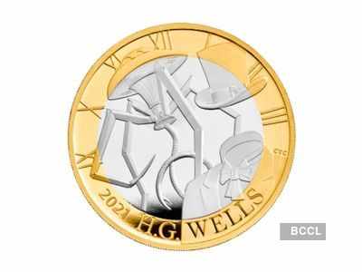 Coin commemorating HG Wells turned out inaccurate