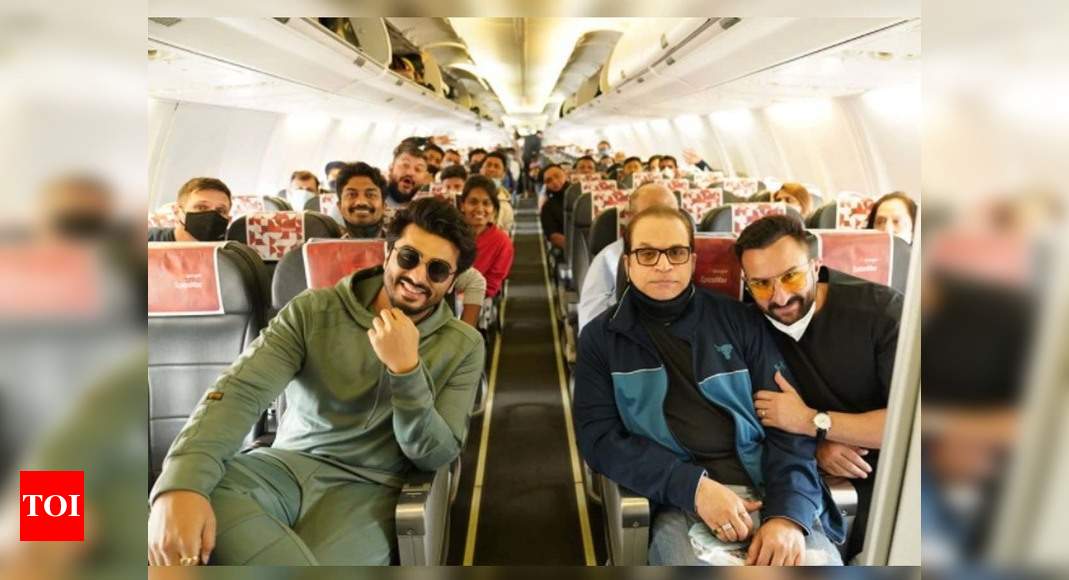 Saif Ali Khan, Arjun Kapoor head to Jaisalmer for the final schedule of ‘Bhoot Police’ – Times of India
