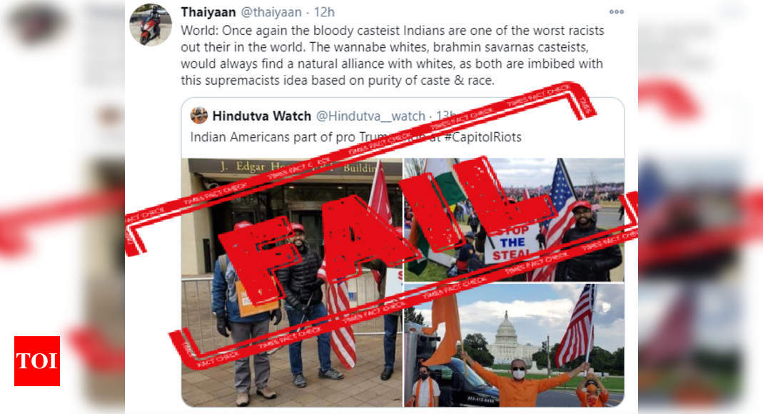 FACT CHECK: Man gave off as ‘bhakt’ because he waved the Indian flag on Capitol Hill, who was apparently a fan of Shashi Tharoor