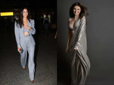 Ananya Panday to Tara Sutaria wear grey in style