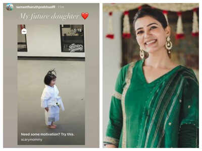 Samantha Shares Photo Of Her Future Daughter Tamil Movie News