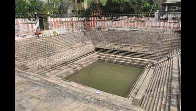 Madurai Corporation cleans temple tank, harvests rainwater