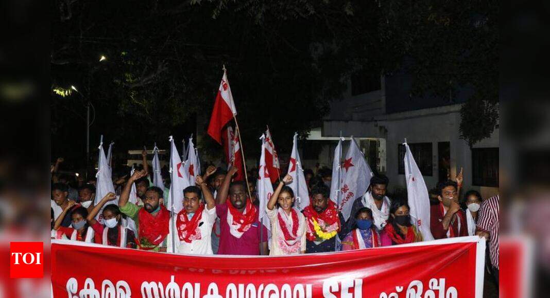 SFI maintains winning streak in KU university, senate elections