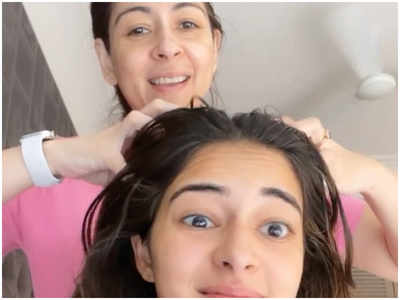 Ananya Panday gives me a glimpse of her ‘Sunday Champi’ session with mommy Bhavana Pandey