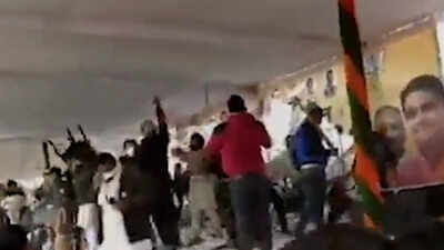 Haryana: Ministers taken to safety as farmers create ruckus at meeting venue