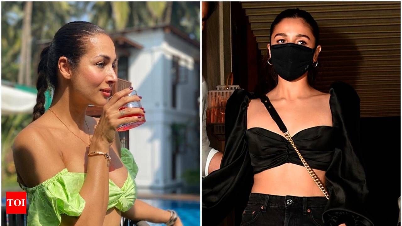 Malaika to Alia: Bollywood stars wear hot puff-sleeve bralettes - Times of  India