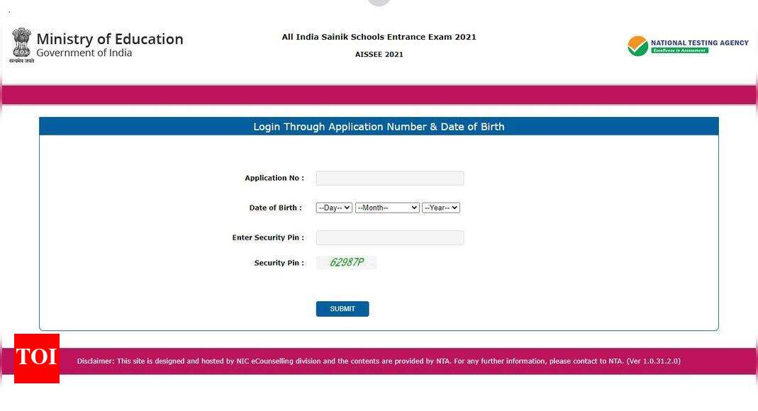 Sainik School Admit Card: Aissee 2021 Admit Card Released, Download 