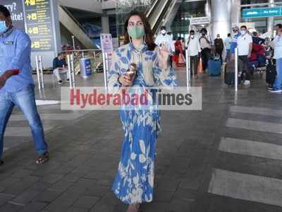 Samantha Akkineni Exclusive Visuals At Hyderabad Airport