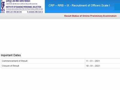 IBPS RRB Officers Scale 1 result 2020 declared at ibps.in; check direct link here