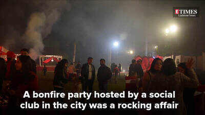 A warm party on a chilly night with friends in Lucknow