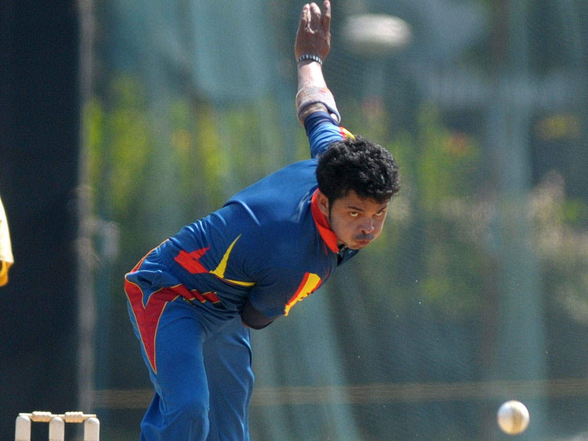 S Sreesanth Syed Mushtaq Ali Trophy Sreesanth Makes Comeback With A Wicket Jalaj Stars In Kerala S Win Cricket News Times Of India