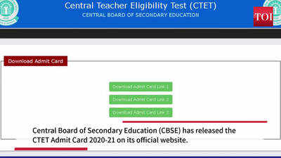 How to download CTET Admit Card 2020-21?