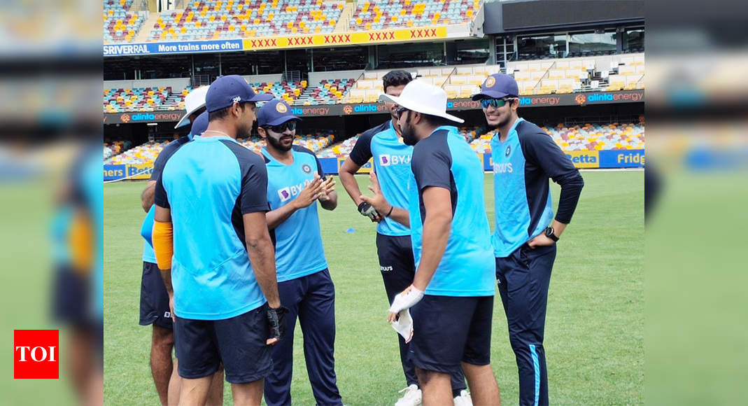 India Vs Australia Injury Ravaged Indian Team Trains In Brisbane Cricket News Times Of India