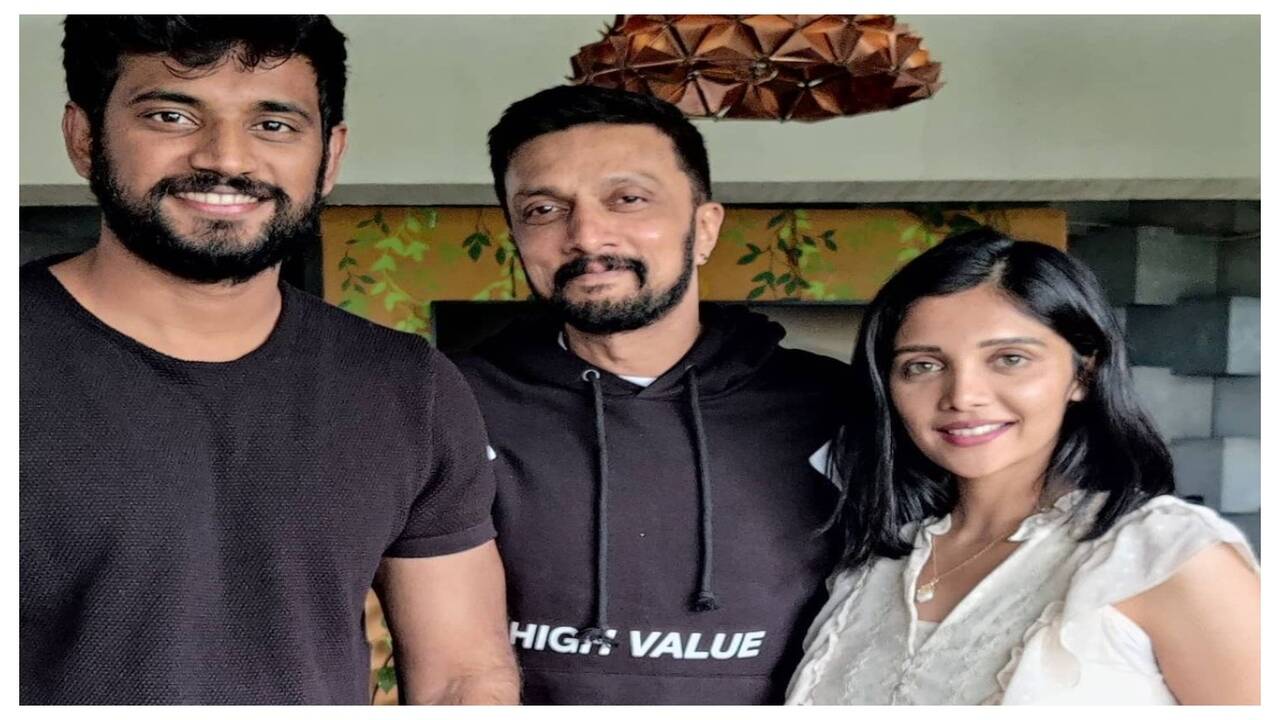 Darling Krishna and Milana Nagaraj invite Sudeep to their wedding | Kannada  Movie News - Times of India