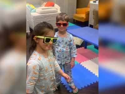 Karan Johar shares an adorable picture of his kids Roohi and Yash in night suits!