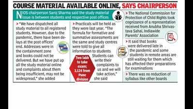 NIOS students take board exams today without books to study from