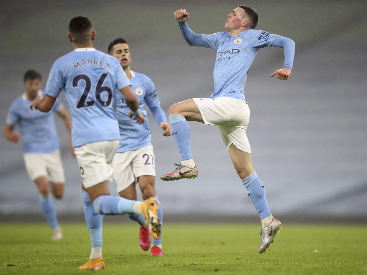 Phil Foden Grabs Winner As Manchester City Edge Out Dogged Brighton Football News Times Of India