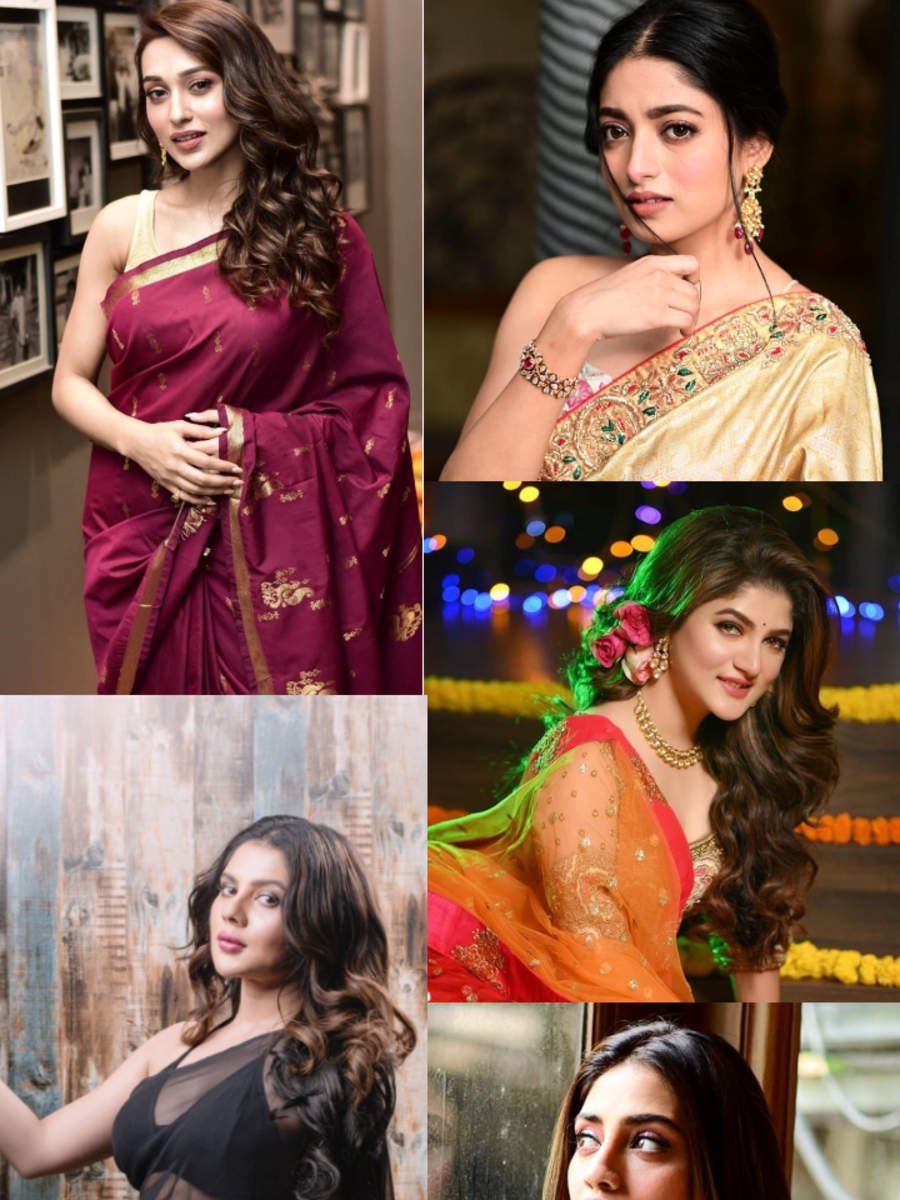 10 stunning Bengali celebrity saree looks | Times of India