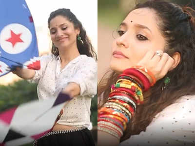 Ankita Lokhande gets goosebumps as she plays Sushant Singh Rajput’s song from Kai Po Che while celebrating Makar Sankranti