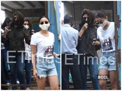 Exclusive Photos: Alia Bhatt snapped at a construction site with beau Ranbir Kapoor's mother Neetu Kapoor