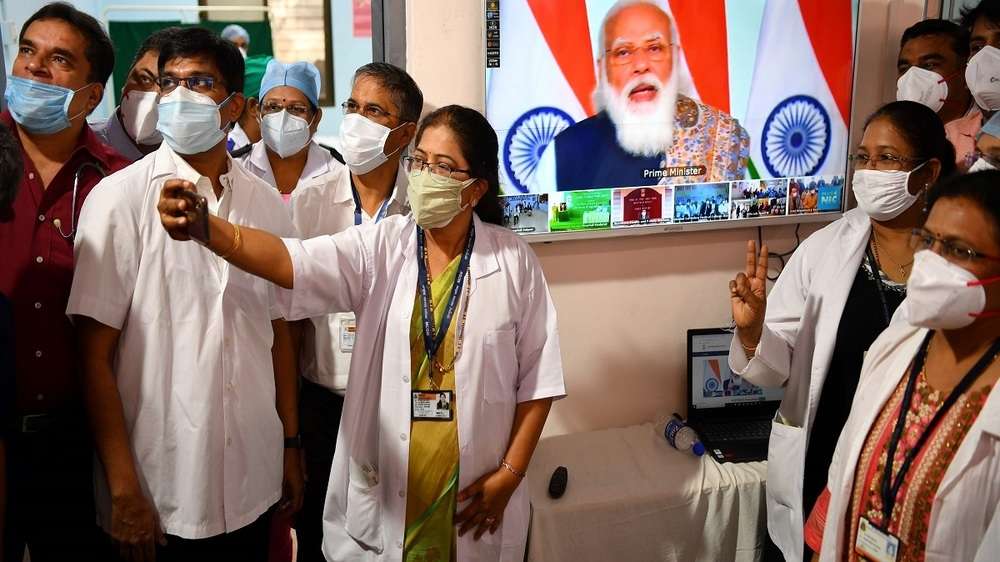 PM Modi launches nationwide vaccination drive against Covid-19 | The ...