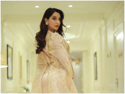 Nora Fatehi Makes A Noteworthy Fashion Statement In Shades Of White Hindi Movie News Times Of India