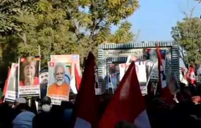 Placards of PM Modi, other world leaders raised at pro-freedom rally in Pakistan's Sindh