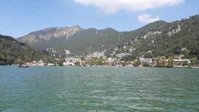 No rain or snow, water level in Naini lake hits two-year low