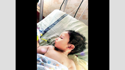 Ahmedabad: Baby saved after fall from second floor