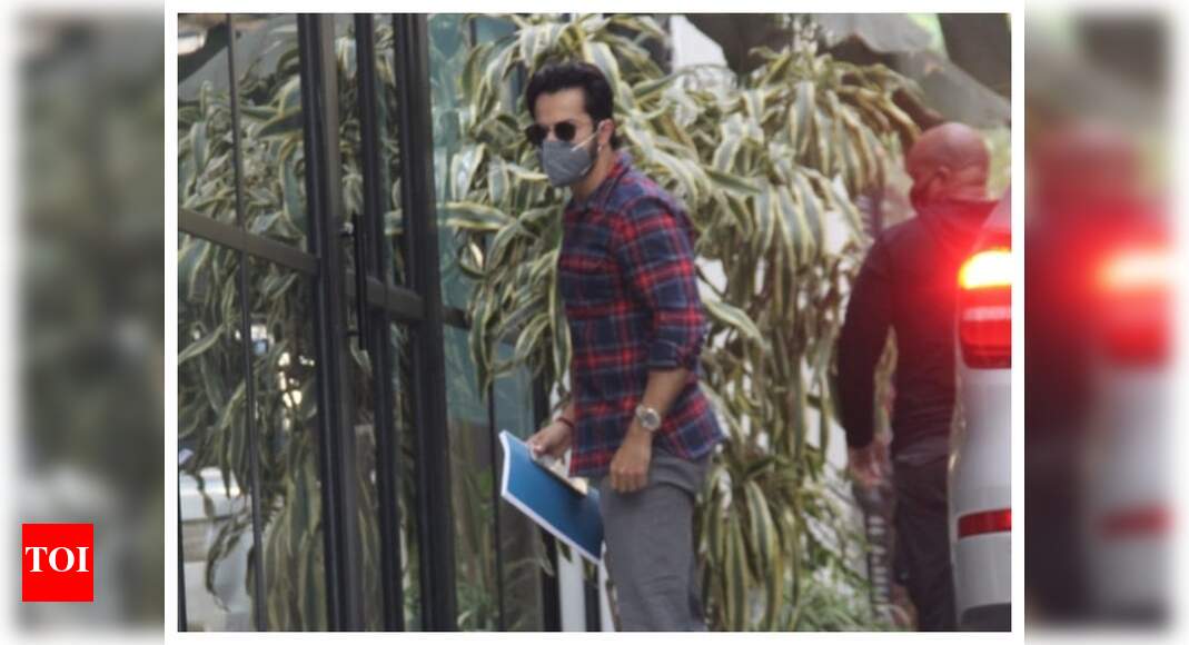 Is Varun Dhawan working on a new film? Actor spotted with a script at ...