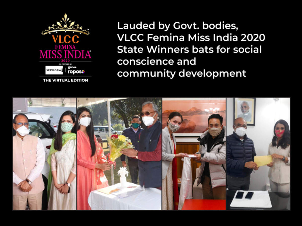 Lauded by Govt. bodies, VLCC Femina Miss India 2020 State Winners bat for social conscience and community development