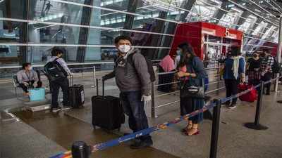Delhi: Sensors to help maintain social distancing installed at IGI Airport