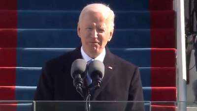 Democracy has prevailed, says US President Joe Biden in his first speech
