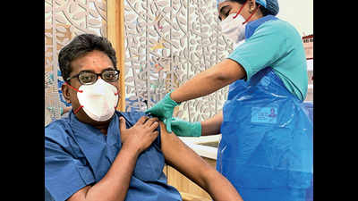 Bengaluru: Doctors who suffered infection take jab, say protection is still needed