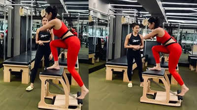 Katrina Kaif shares video of one of the most difficult workouts from her Pilates session! Check out