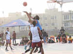 Top 3x3 basketball players in action at an event