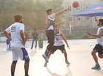 Top 3x3 basketball players in action at an event