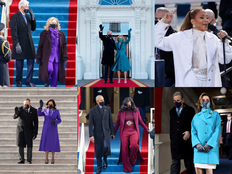 Monochrome Outfits Take Centre Stage At The Us Presidential Inauguration Times Of India