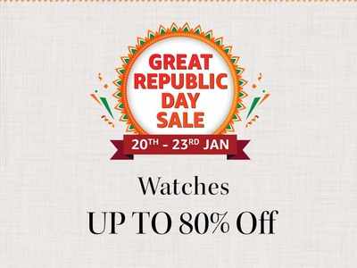Amazon Great Republic Day Sale on watches: Up to 80% off on Casio, Fossil,  Timex and Titan watches | - Times of India