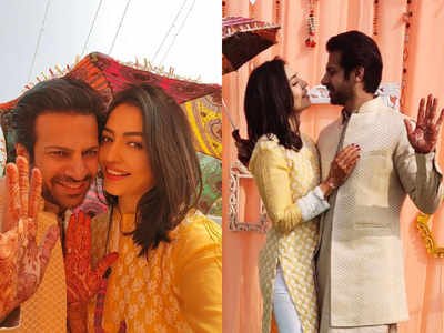 Pavitra Rishta actor Karanveer Mehra and fiance Nidhi Seth's wedding functions begin; see pics from their mehendi ceremony