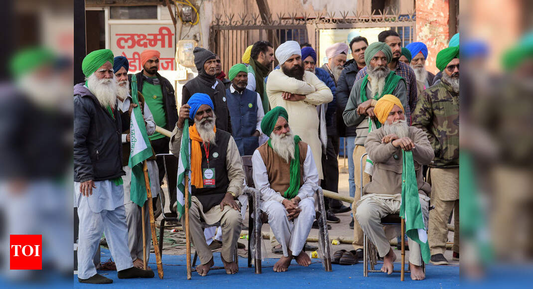 Govt-farmer talks hit roadblock; Unions adamant on repeal of laws, Centre says external forces at play - Times of India