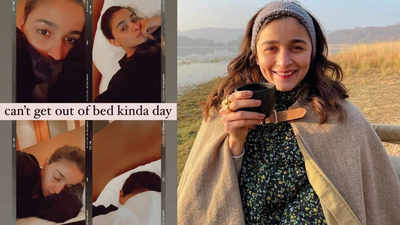 Alia Bhatt shares lazy picture collage from her 'Can’t get out of bed kinda day'