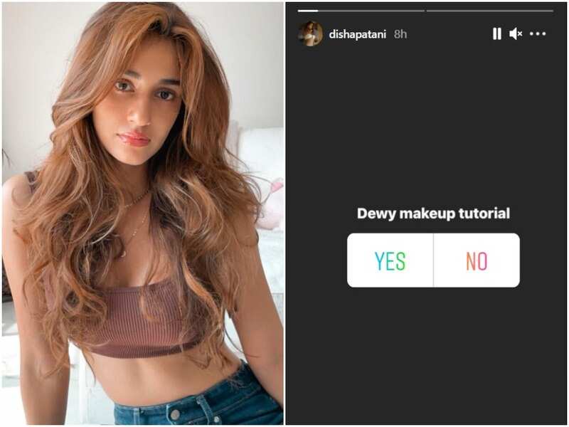 Disha Patani asked fans if they want a dewy make-up tutorial on her Instagram stories (Pic: Instagram)