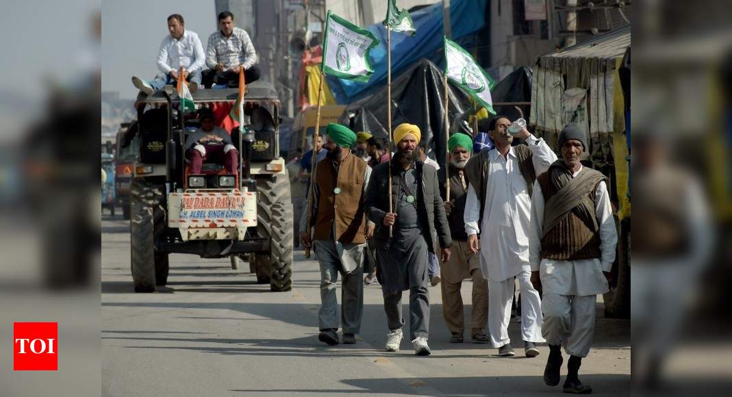 Farmer leaders claim Delhi police nod for 100-km tractor rally on Republic Day - Times of India