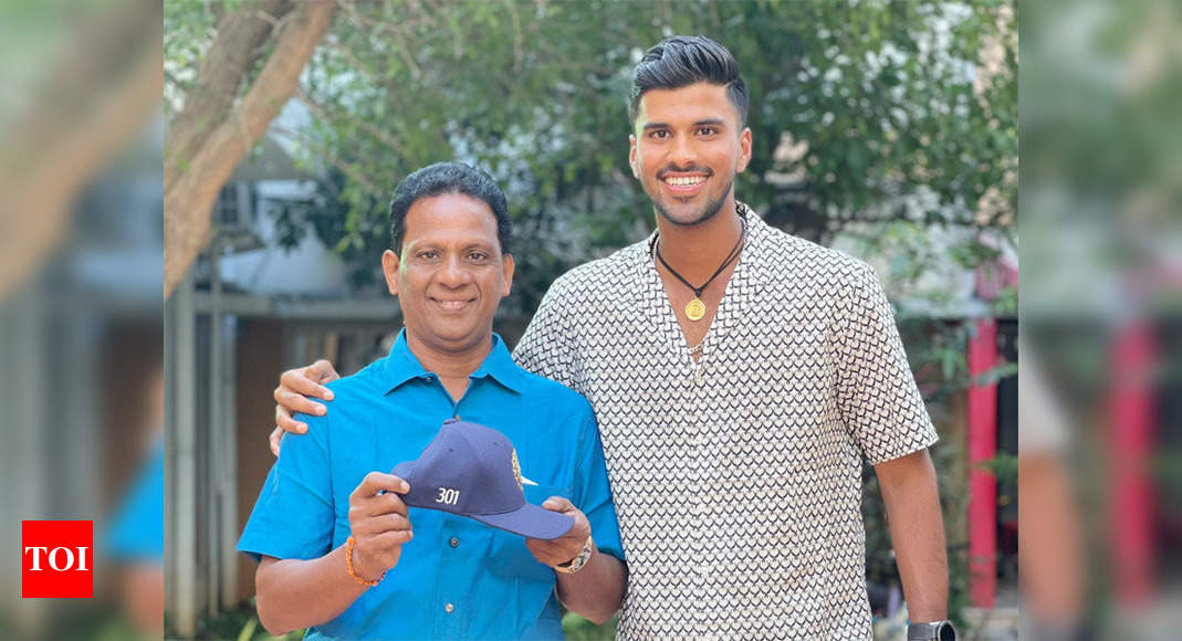 'Priceless possession': Washington Sundar shares pic with dad and debut ...